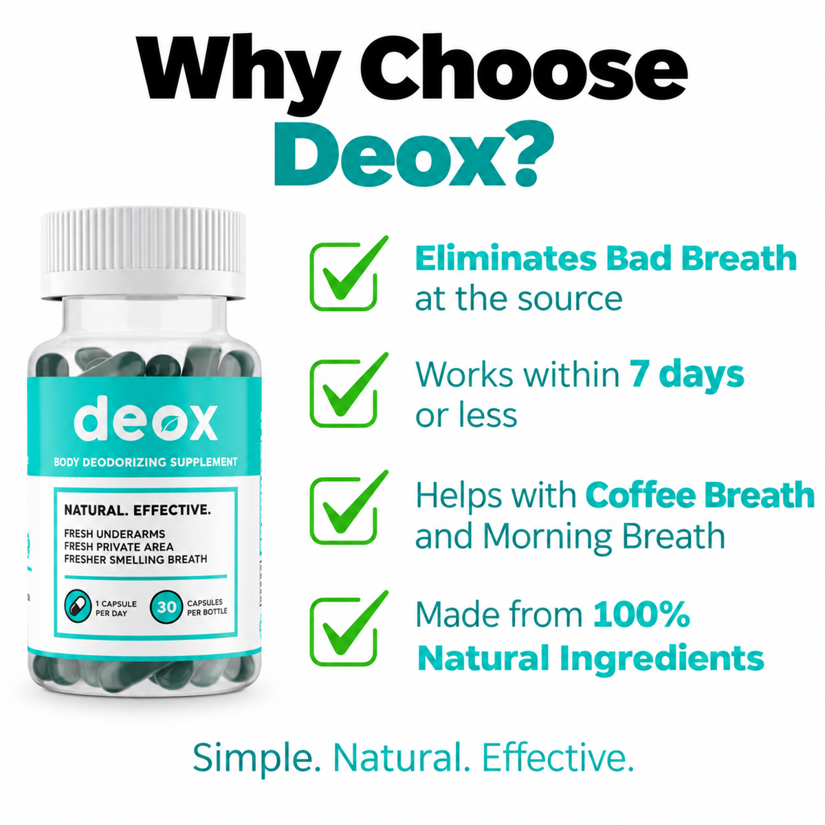 Deox - Removes Odor from the Inside Out